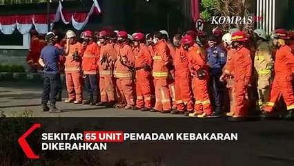 Drone Gedung Kejagung Pasca Terjadi Kebakaran