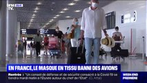 Avant de prendre l'avion, munissez-vous bien d'un masque chirurgical et non en tissu 