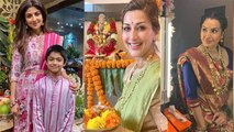 Ganesh Chaturthi पर Bollywood Celebs नें यूं अपने Traditional Look से बिखेरे जलवे | Boldsky