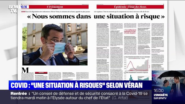 Coronavirus: Olivier Véran dresse le bilan d'une situation sanitaire à risques