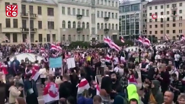 Belarus'ta Lukaşenko karşıtları yine miting yaptı