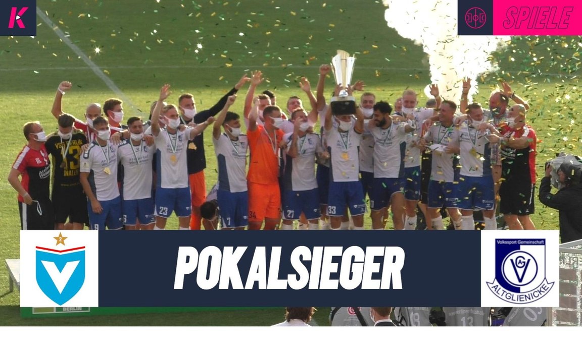 Altglienicke mit sechs Ausrufezeichen beim allerersten Pokal-Triumph | FC Viktoria 1889 Berlin – VSG Altglienicke (Finale, Landespokal)