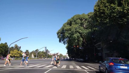 Buenos aires av libertador dias antes del covid-19