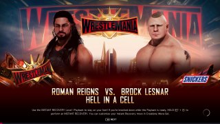 WWE 2K20 Roman Reigns Vs Brock Lesnar Hell In A Cell Match