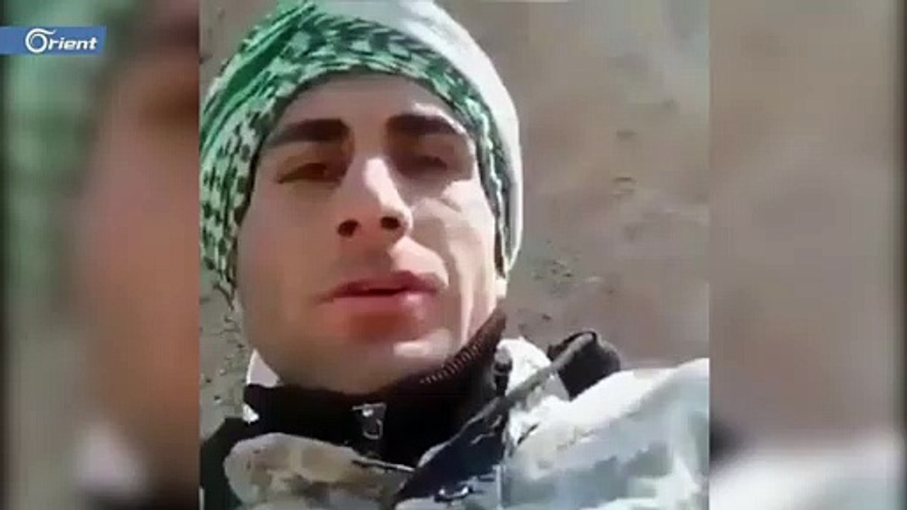 لحظة قنص أحد العناصر الإيرانية في سوريا