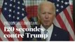Joe Biden affronte Donald Trump en deux minutes