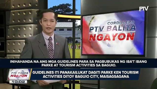 #PTVBalitaNgayon: Guidelines iti panakailukat dagiti parke ken tourism activities ditoy Baguio City, maisagsagana
