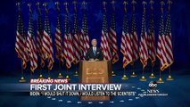 Joe Biden and Kamala Harris answer questions on upcoming election