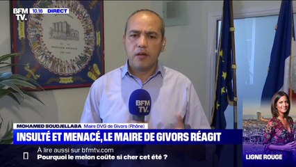 Insulté et menacé de mort, le maire de Givors témoigne sur BFMTV du courrier raciste qu'il a reçu