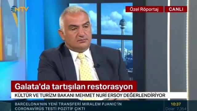 Bakan Ersoy’dan Galata Kulesi açıklaması