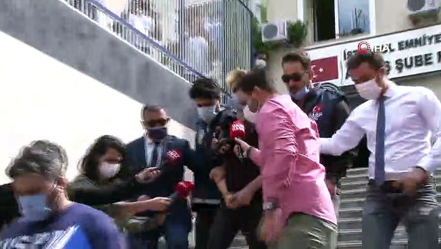 Çakarlı aracı ile trafikte terör estiren maganda adliyeye sevk edildi