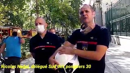 Les pompiers du Gard demandent davantage de protection pendant leur intervention au Préfet du Gard