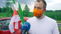 Solidarität mit Belarus: 30 km lange Menschenkette durch Litauen