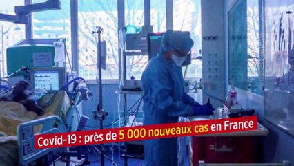 Covid-19 : près de 5 000 nouveaux cas en France