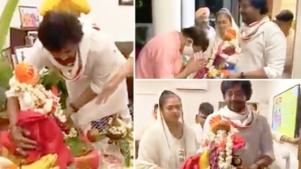 रवि किशन ने किया घर मे बाप्पा का विसर्जन,मनोज तिवारी भी हुए शामिल