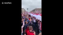 Tens of thousands rally in Minsk against Lukashenko despite warnings