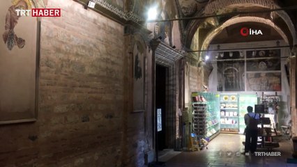 İbadete açılan Kariye Camii'nin içi görüntülendi