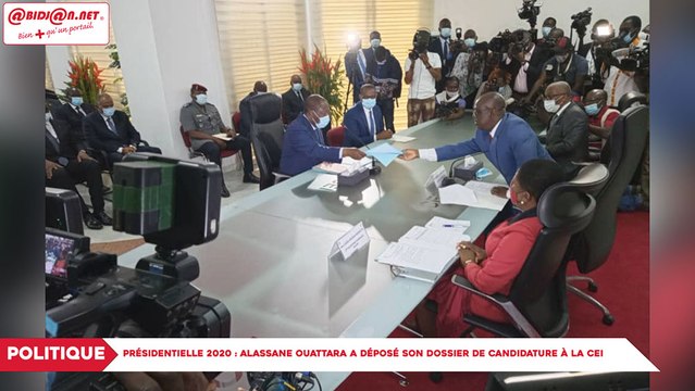 Présidentielle 2020 : Alassane Ouattara a déposé son dossier de candidature à la CEI