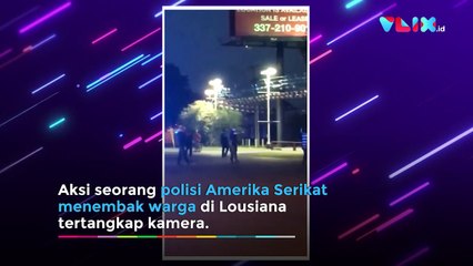 Video Amatir Polisi Tembak Mati Pria Berpisau