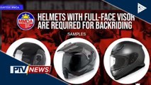 MMDA: Mga motorcycle rider at kanilang angkas dapat naka-full-face visor at face mask