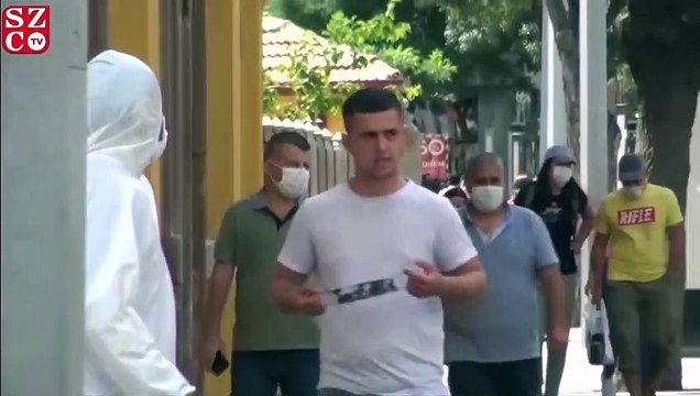 Konya’da ilginç sosyal deney: kurallara uymayanların önünü sedye ile kestiler