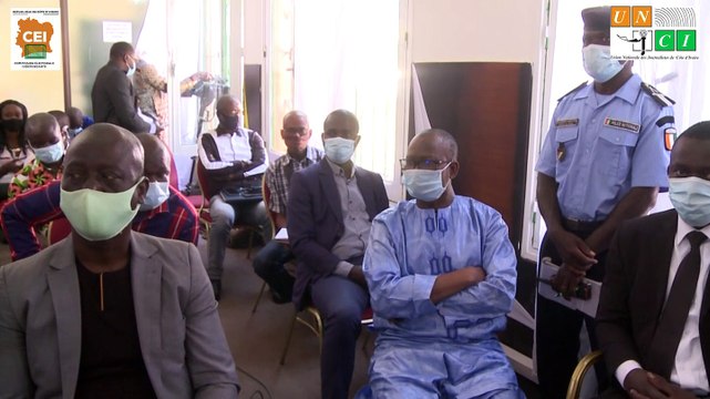 Press-Club de l'UNJCI avec le Président de la Commission Electorale Indépendante (CEI).