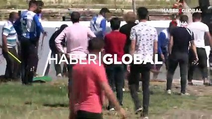 Malazgirt Zaferi etkinliklerinde bariyerlere çarpan at öldü