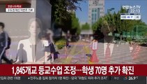 1,845개교 등교수업 조정…주말사이 학생 70명 추가 확진