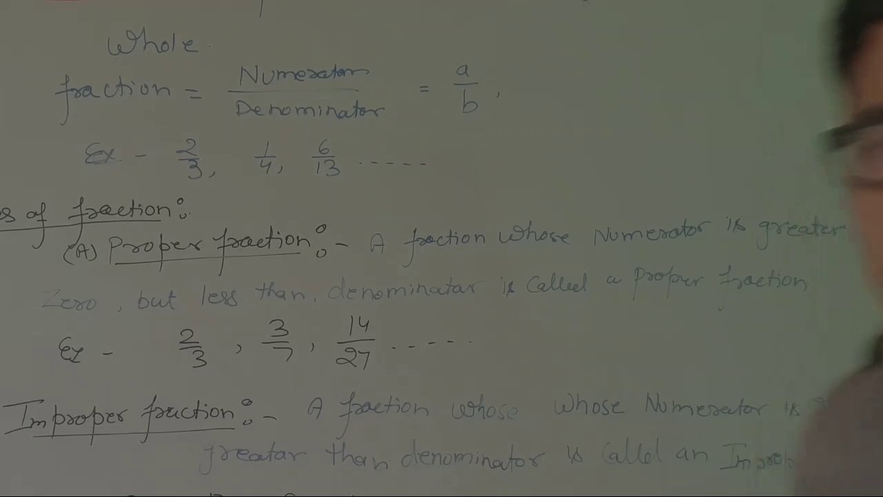 Fraction, math,class 6th,7th,proper fraction,improper fraction,mix fraction