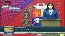 Venezuela informa de 607 nuevos casos y 6 decesos por Covid-19