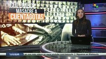 teleSUR Noticias: Colombia: Masacre a cuentagotas