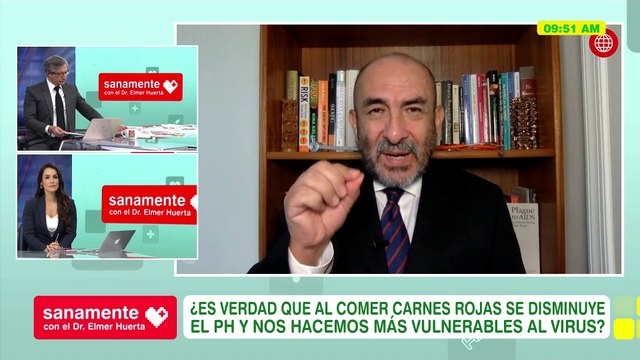 ¿Comer carnes rojas disminuye el PH y nos hace vulnerables? | Sanamente con el Doctor Elmer Huerta (HOY)