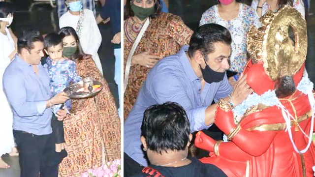 Salman Khan's Ganpati Visarjan Celebrations In 2020