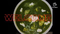 palak paneer recipe,how to make easy palak paneer,spinach and cottage cheese