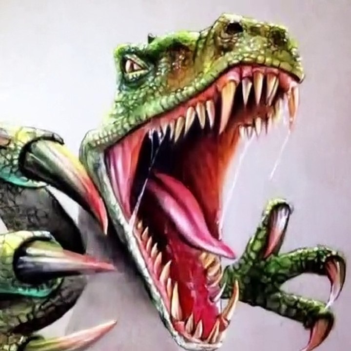 Ce dessin de T-Rex est incroyablement réaliste