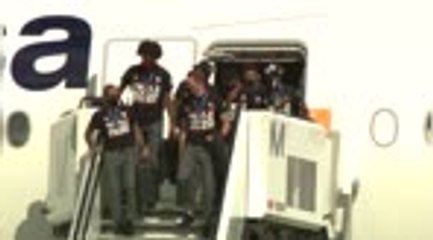 Bayern land back in Munich after UCL triumph