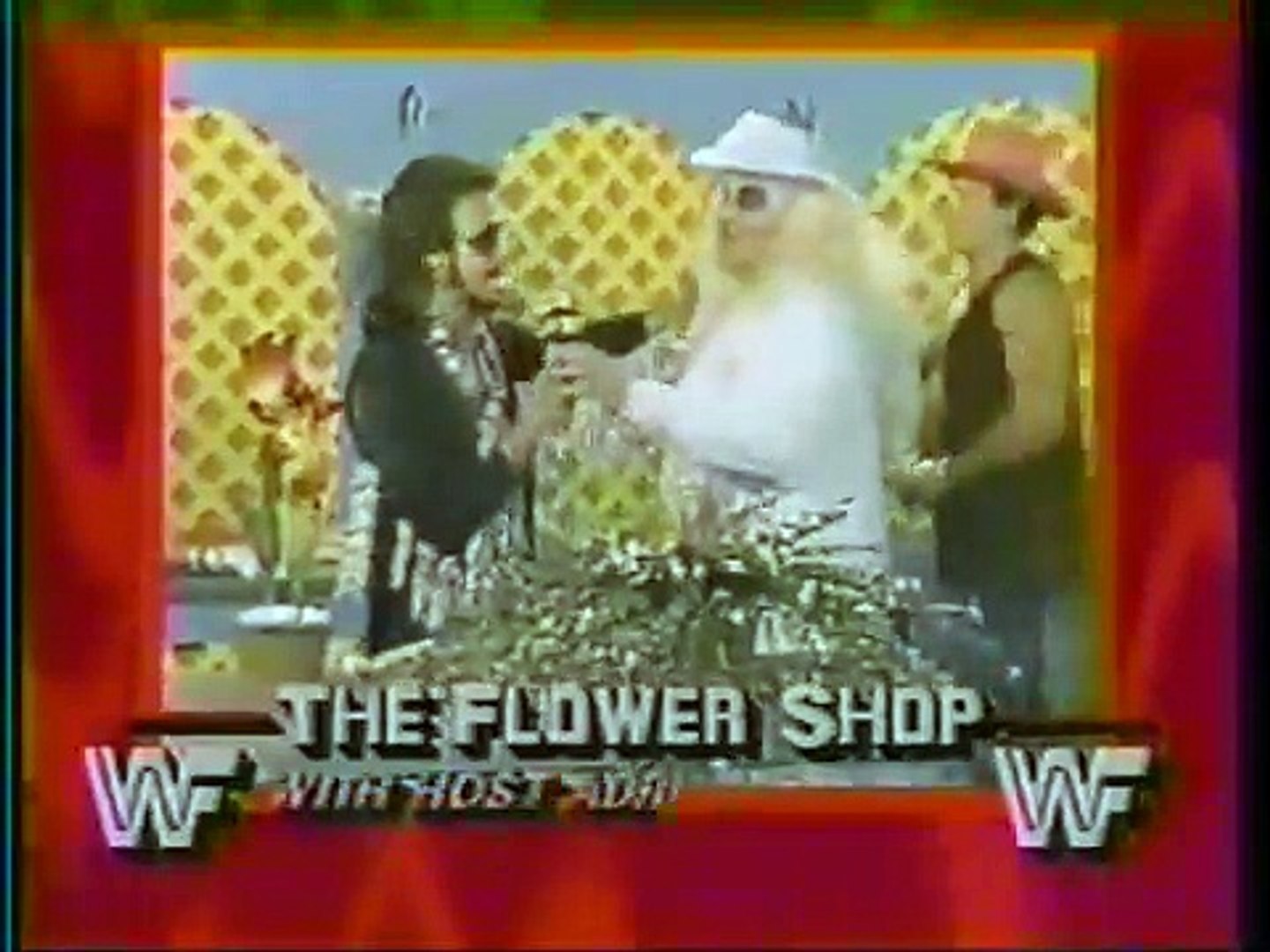 ⁣Adrian Adonis Flower Shop with Roddy Piper 09-06-1986