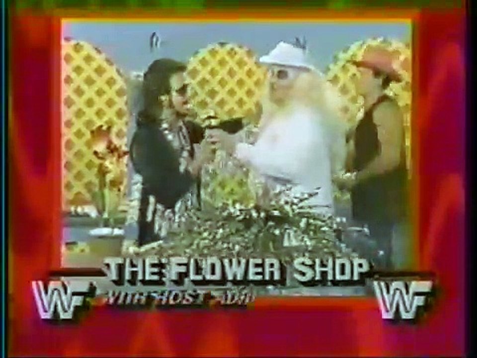 Adrian Adonis Flower Shop with Roddy Piper 09-06-1986
