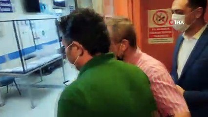 Silahlı saldırıya uğrayan eski Menemen Belediye Başkanı Şahin, Menemen Devlet Hastanesine sevk edildi