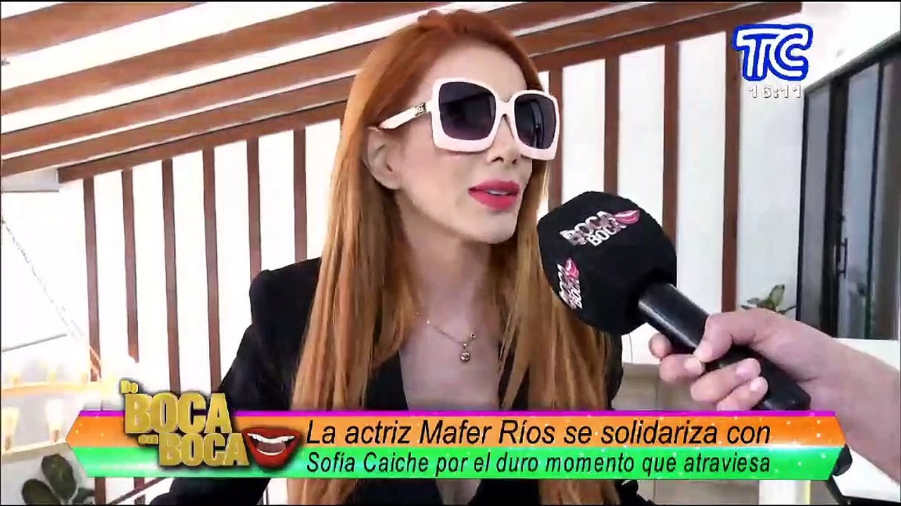 La actriz Mafer Ríos se solidariza con Sofía Caiche por el duro momento que atraviesa