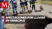 Lluvias dejan afectaciones en al menos 16 municipios de Veracruz