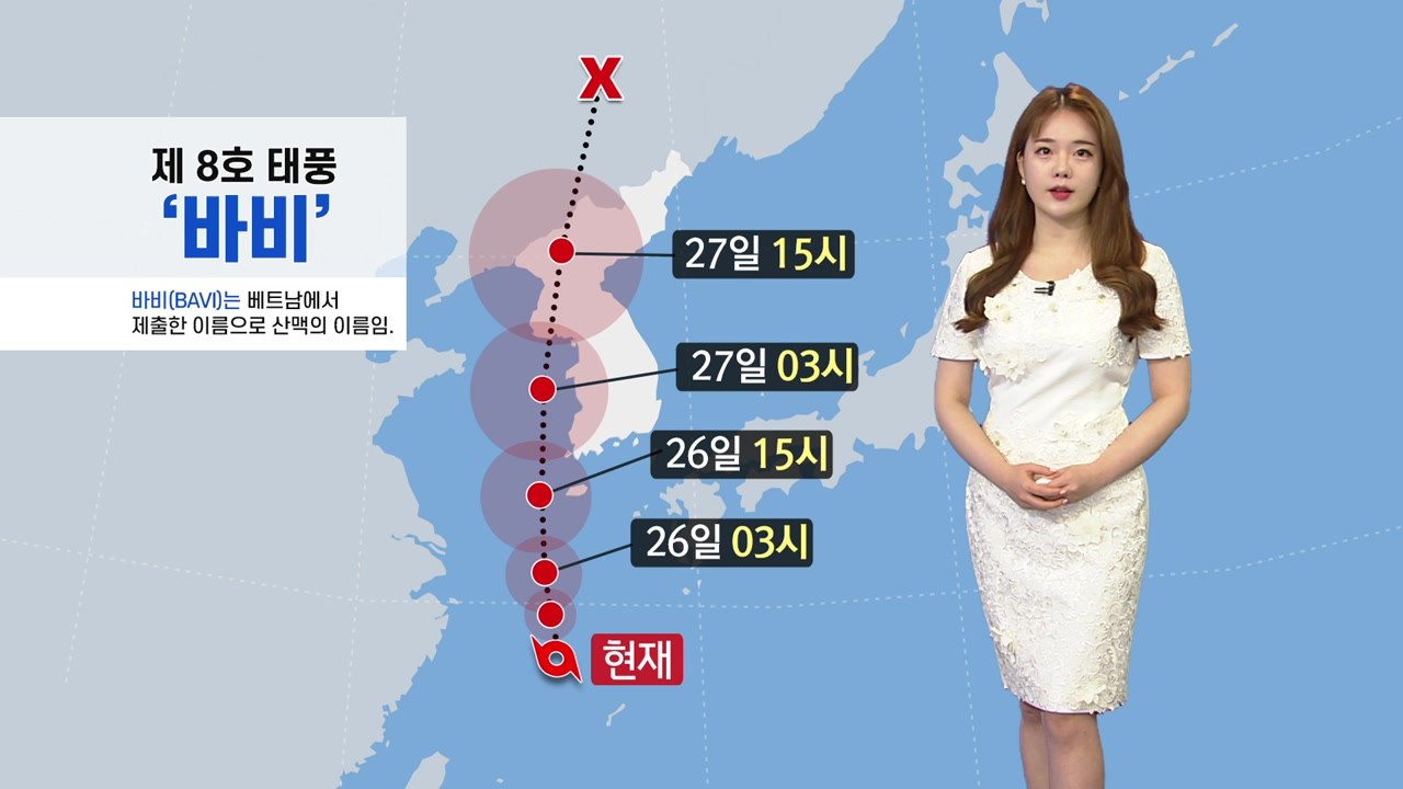 [날씨] 태풍 '바비' 북상...제주 오늘 밤부터 강한 비바람 / YTN