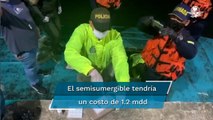 Policía de Colombia intercepta submarino del CJNG con una tonelada de cocaína
