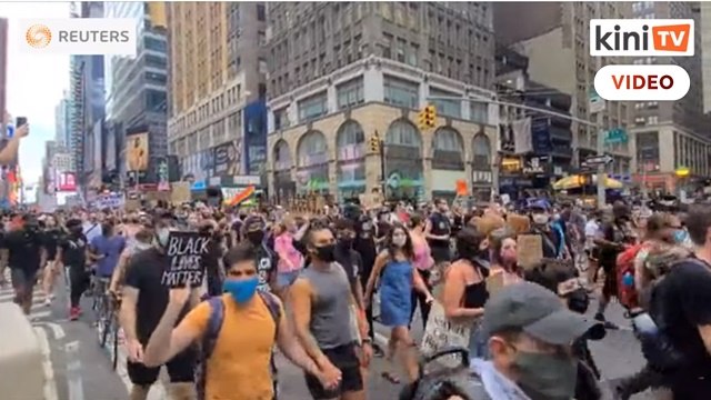 Protes besar-besaran di NYC ekoran insiden polis tembak lelaki kulit hitam