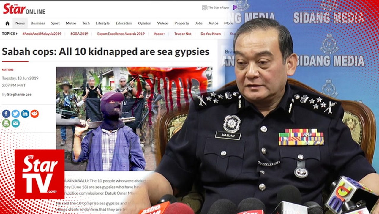 Police have yet to receive calls from abductors of sea gypsies in Sabah