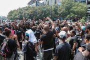 March resumes after cops release Charlotte police shooting video
