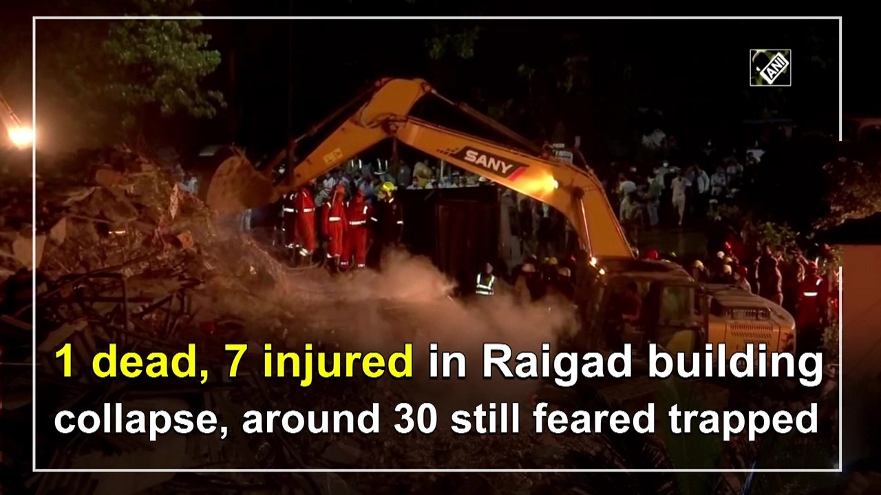 1 dead, 7 injured in Raigad building collapse, around 30 still feared trapped