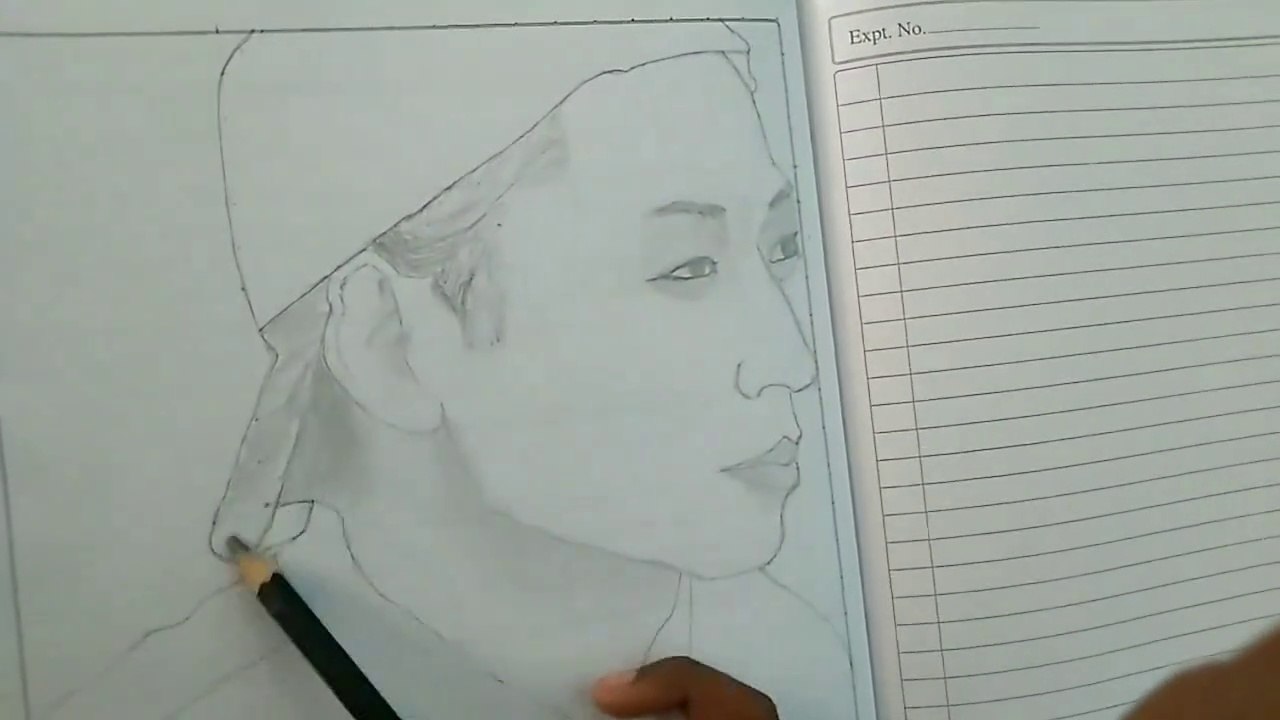 How to draw a face image ||pencil sketch ||JacksonNayak