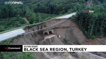 شاهد: الفيضانات تخلف 7 قتلى وأضرارا مادية في الساحل التركي على البحر الأسود