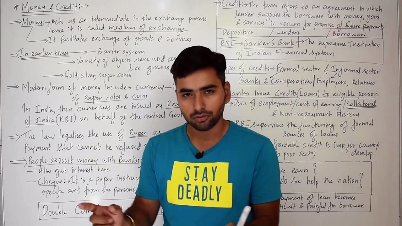 MONEY AND CREDIT (FULL CHAPTER) _ CLASS 10 CBSE ECONOMICS 3_1